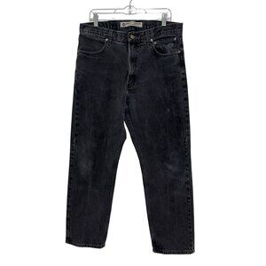 Vintage Harley-Davidson Black Denim Jeans Straight Fit Mens 36x30 Genuine Motorc